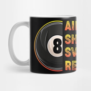 Billiards Aim Shoot Swear Repeat Pool Player Mug